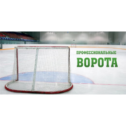 Ворота хоккейные профессиональные 183х122см (+съёмные шпильки)